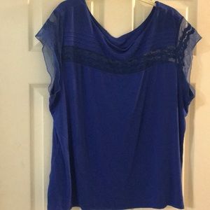 Blue dress top